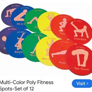 Multi-Color Fitness Spots Set for Kids